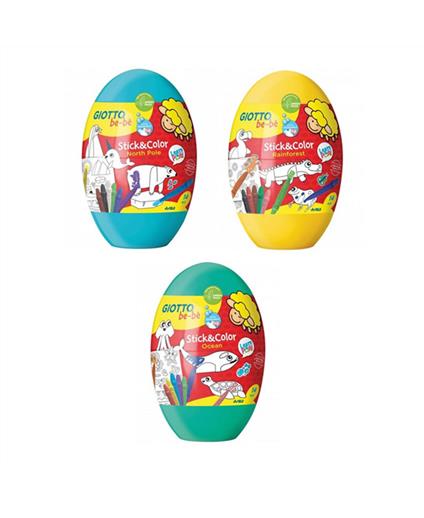 Giotto Be-Bè Giotto Be-Be' Stick&color Egg 3 Soggetti Assortiti