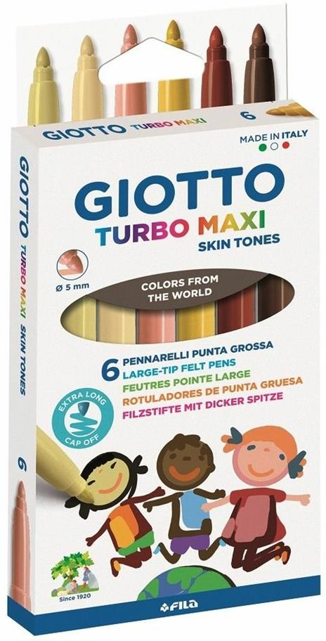 Pennarelli Giotto Turbo Maxi Sbin Tones Astuccio 6 pezzi