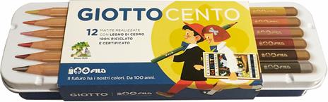 Matite colorate Giotto Cento in Astuccio in metallo - Prodotto celebrativo Fila