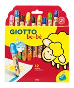 Giotto be-bè astuccio 12 matitoni + appuntamatitone