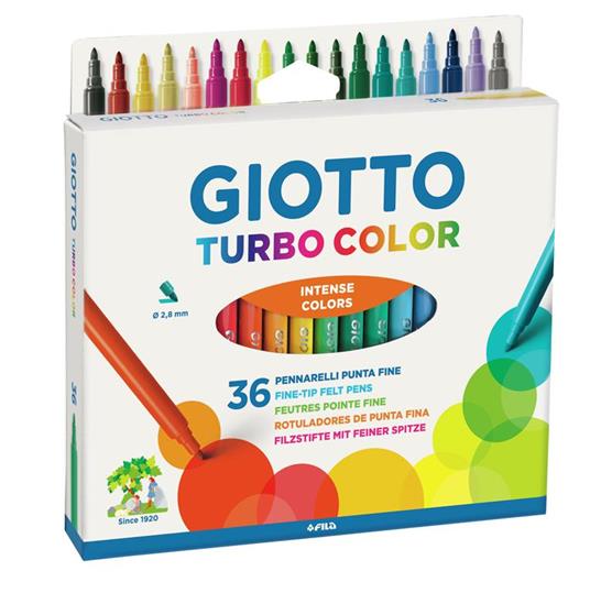 FILA Astuccio 36 pennarelli turbo color giotto - 2