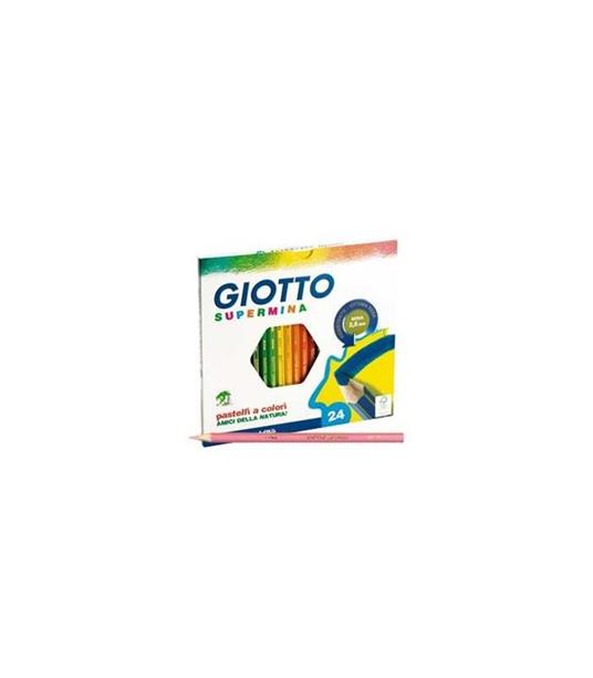 Pastelli Giotto Supermina. Scatola 24 matite colorate assortite - 81