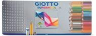 Pastelli Giotto Supermina. Scatola in metallo 50 matite colorate assortite