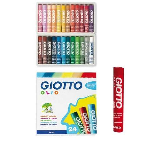 Pastelli a olio giotto - 24 pezzi/24 colori