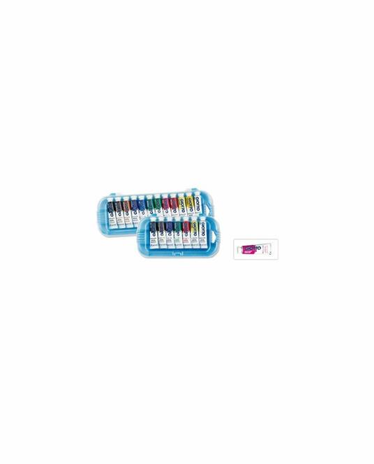 Tempera Giotto Extra in tubetto 7,5 ml. Scatola 7 colori assortiti - 2