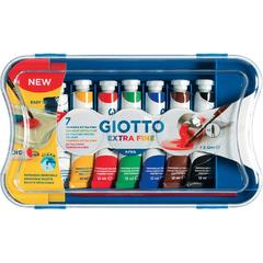 Colori A Tempera Giotto 12 Ml. - Astuccio 7 Tubetti