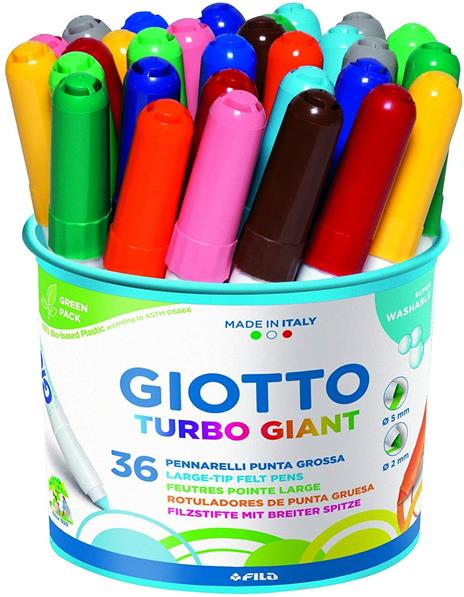 Pennarelli Giotto Turbo Giant. Barattolo 36 colori - 3