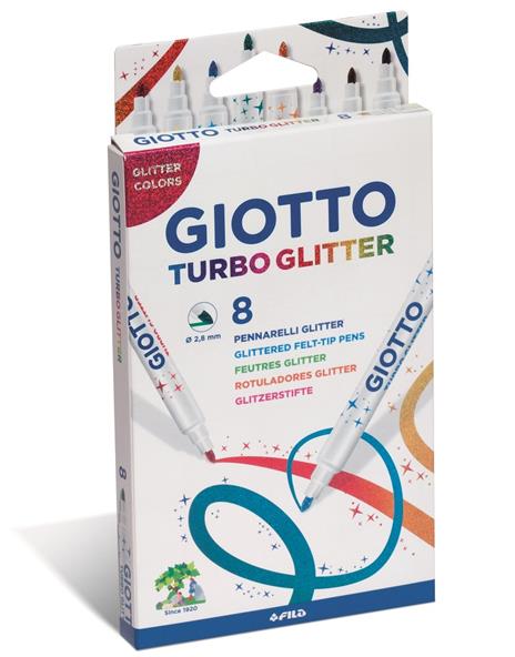 Pennarelli Giotto Turbo Glitter. Scatola 8 colori assortiti - 11