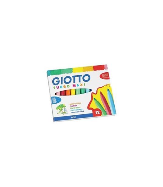 Pennarelli Giotto Turbo Maxi. Scatola 12 colori assortiti - Giotto -  Cartoleria e scuola