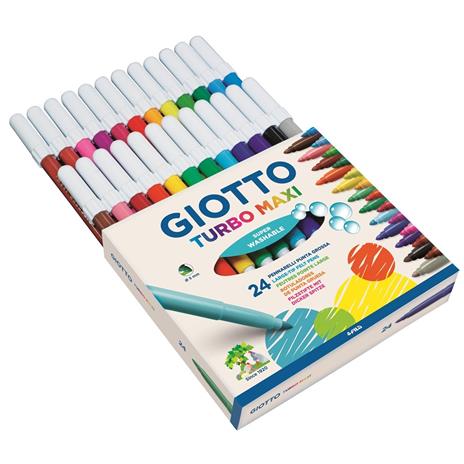 Pennarelli Giotto Turbo Maxi. Scatola 24 colori assortiti - 8