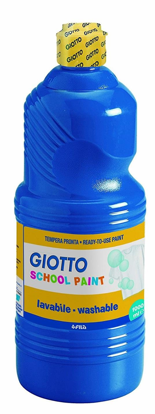 Tempera pronta Giotto School Paint. Assortimento 6 flaconi da 1000 ml - 4