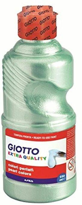 Tempera pronta Giotto qualità extra Pearl. Flacone 250 ml. Verde chiaro - 4