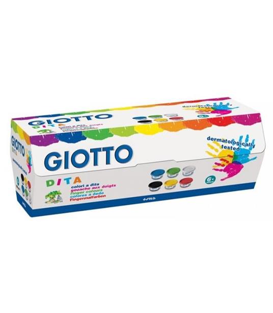 Tempera Giotto Colori a Dita - 6x100 ml - Giotto - Cartoleria e
