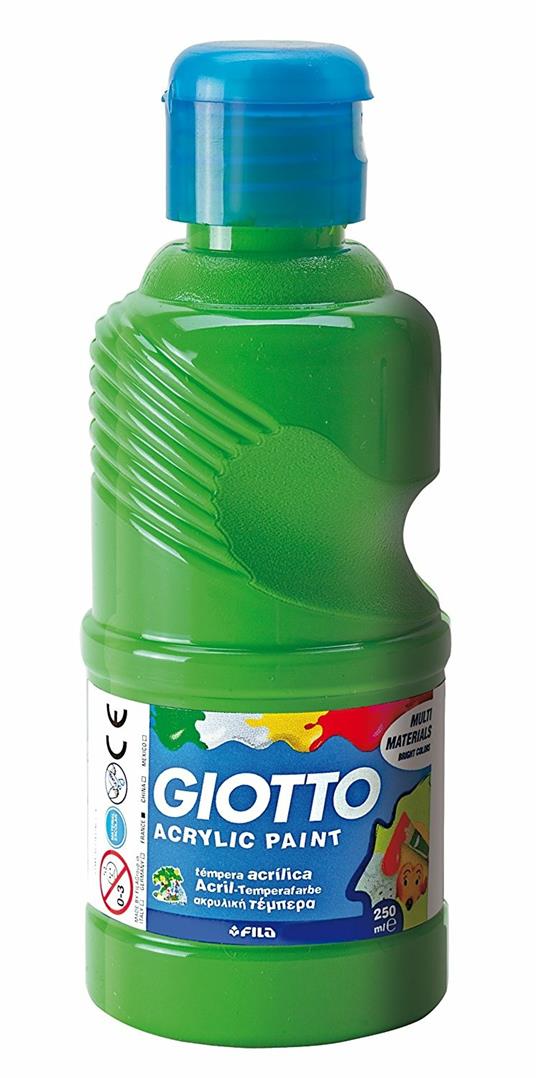 Tempera acrilica Giotto. Flacone 250 ml. Verde - 2