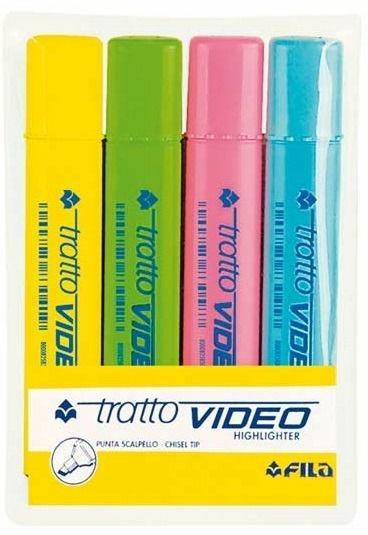 Tratto Video, 20 evidenziatori colore giallo