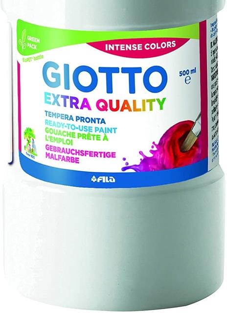 Tempera pronta Giotto qualità extra. Flacone 500 ml. Bianco - 3
