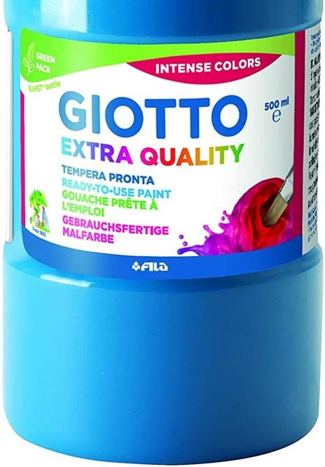 Tempera pronta Giotto qualità extra. Flacone 500 ml. Bianco - 6