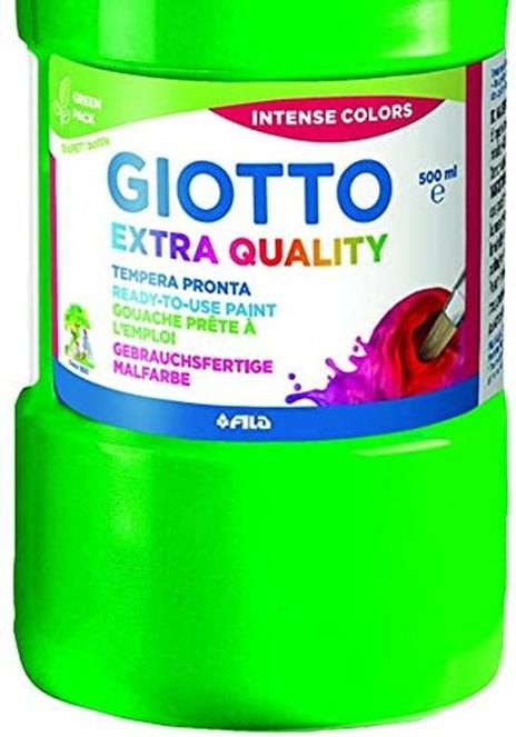 Tempera pronta Giotto qualità extra. Flacone 500 ml. Verde - 3