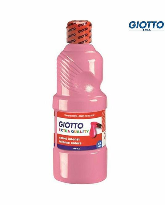 Tempera pronta Giotto qualità extra. Flacone 500 ml. Rosa - 2