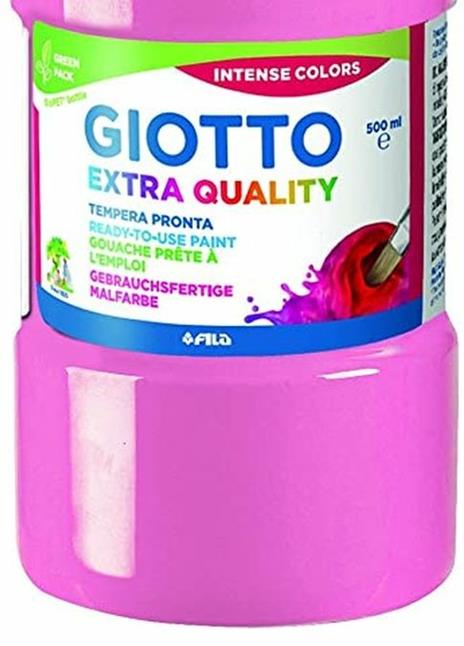 Tempera pronta Giotto qualità extra. Flacone 500 ml. Rosa - 3