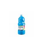 Tempera pronta Giotto qualità extra. Flacone 1000 ml. Azzurro Cyan