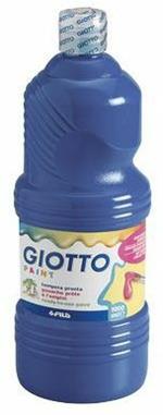 Tempera pronta Giotto qualità extra. Flacone 1000 ml. Blu oltremare