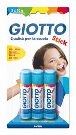 Blister 3 stick colla Giotto 10gr