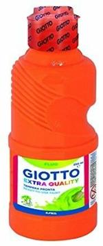 Tempera pronta Giotto qualità extra Fluo. Flacone 250 ml. Arancione