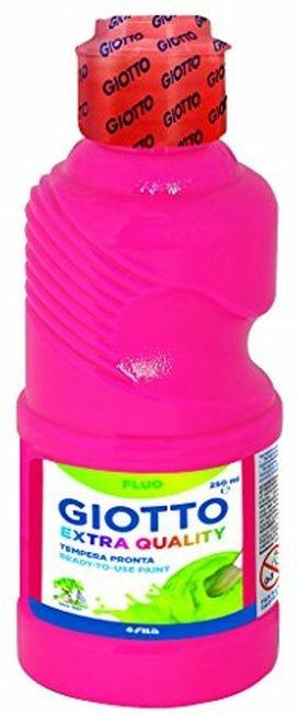 Tempera pronta Giotto qualità extra Fluo. Flacone 250 ml. Rosa - 4