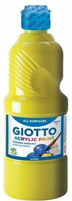 Tempera acrilica Giotto. Flacone 500 ml. Giallo