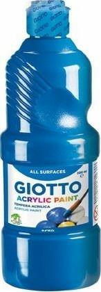 Tempera acrilica Giotto. Flacone 500 ml. Azzurro Cyan