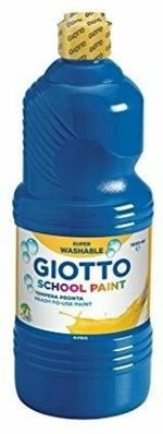 Tempera pronta Giotto School Paint. Flacone 1000 ml. Blu oltremare
