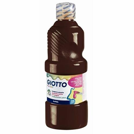Tempera pronta Giotto qualità extra. Flacone 500 ml. Terra di Siena bruciata