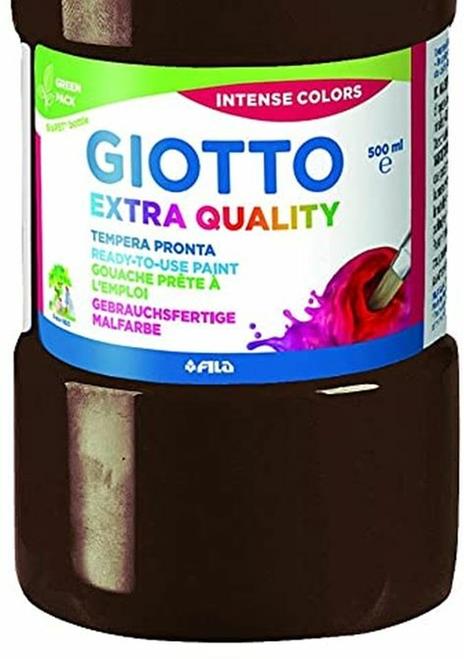 Tempera pronta Giotto qualità extra. Flacone 500 ml. Terra di Siena bruciata - 3