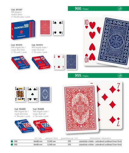 Carte Da Gioco Poker 900 Rosso