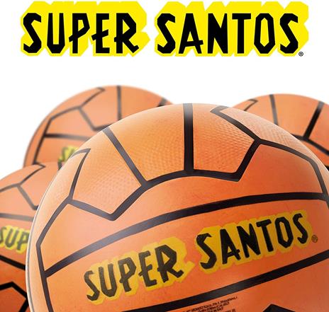 Mondo Toys  - Palla da Calcio  SUPER SANTOS MINI PVC per bambina/bambino - Colore arancione - 05226 - 2