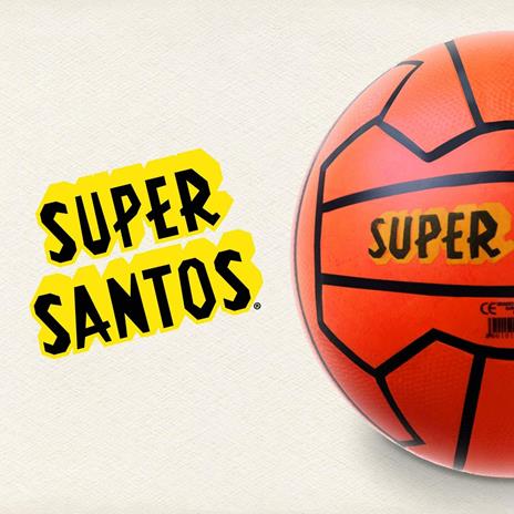 Mondo Toys  - Palla da Calcio  SUPER SANTOS MINI PVC per bambina/bambino - Colore arancione - 05226 - 4