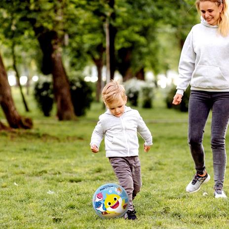 Mondo Toys  BIO BALL - Pallone BABY SHARK BIO - per bambina/bambino - multicolore - BioBall - 05678, 14 cm diametro, size 2 - 6