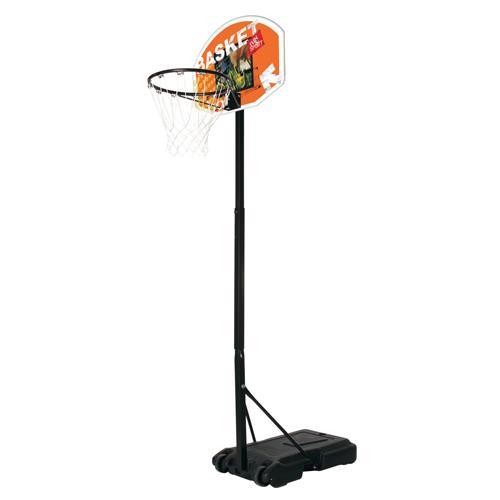 Basket piantana Junior regolamentare regolabile nero h 165-205 cm con anello