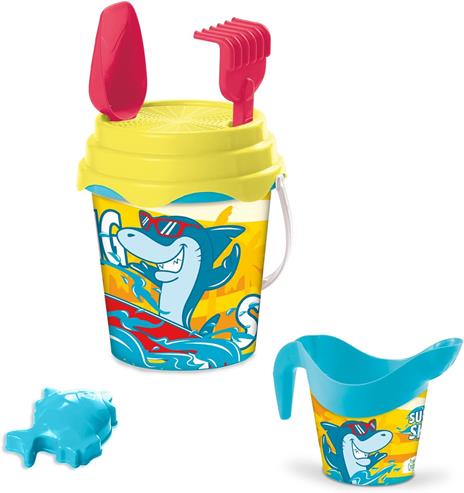 Set secchiello giochi da spiaggia Surfing Shark (28724) - 2