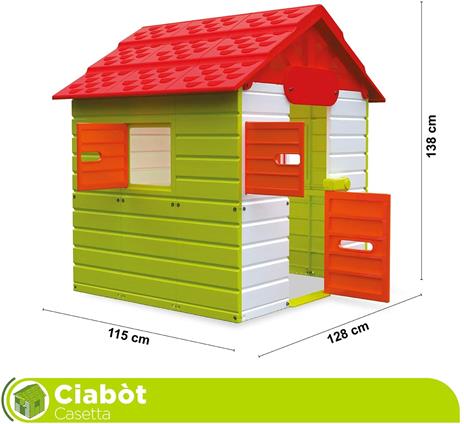 Mondo Ciabòt Garden House - Casetta da Giardino da Gioco per Bambini, House Kids Interno, Esterno Multi-Activity, Cod 32000, Multicolore - 3