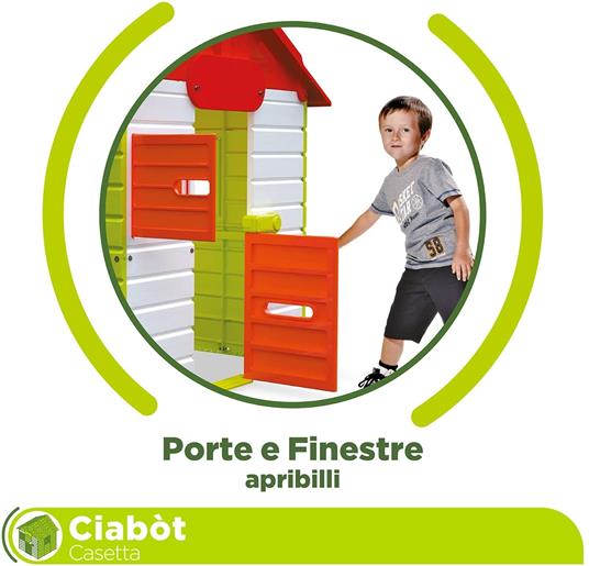 Mondo Ciabòt Garden House - Casetta da Giardino da Gioco per Bambini, House Kids Interno, Esterno Multi-Activity, Cod 32000, Multicolore - 4