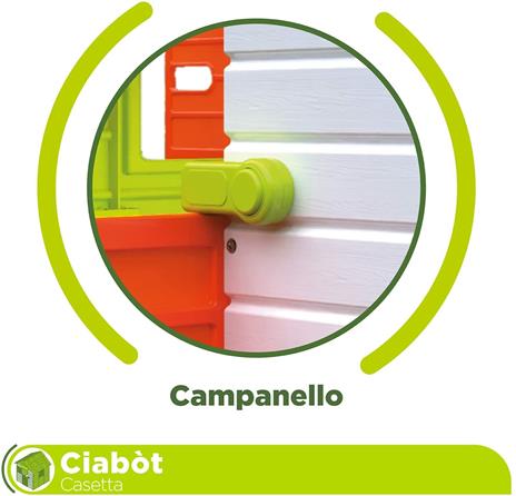 Mondo Ciabòt Garden House - Casetta da Giardino da Gioco per Bambini, House Kids Interno, Esterno Multi-Activity, Cod 32000, Multicolore - 6
