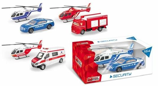 Mondo 54051. Security Set Helicopter/Car