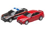 Pista Elettrica Alfa Giulia Quadrifoglio + Alfa Giulia Quadrifoglio Carabinieri Pista Slot Car 380 Cm