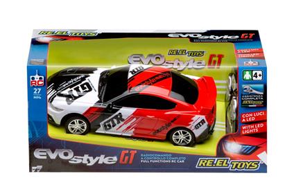 Re.El Toys 2241. Evo Style Gt 19 Cm Rosso Scala 1:24 Con Radiocomando E Luci