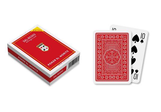Carte Poker St. Moritz Extra - Mazzo Rosso