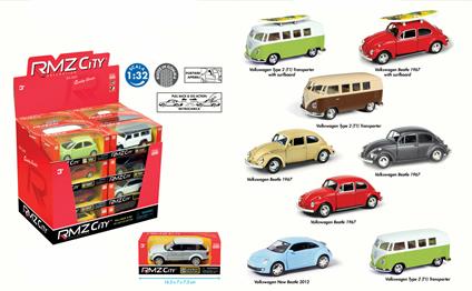 Espositore 24 Pz. Rmz City. Assortimento G Scala 1:32 Pull Back