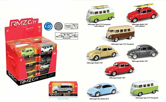 Espositore 24 Pz. Rmz City. Assortimento G Scala 1:32 Pull Back