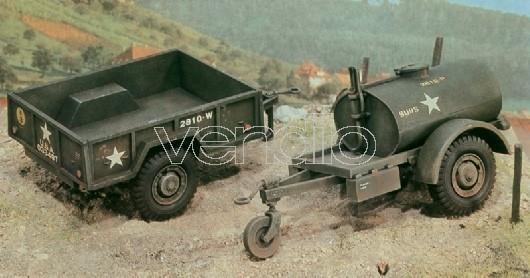 Modellino Italeri It0229 Gal.S Tank Trailer And M101 Kit 1:35